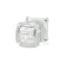 Коробка клеммная 93х93х62 мембраны 5-пол. 0.75-4 кв.мм серая РР IP66