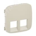 Valena ALLURE Лицевая панель для двойных телефонных/информационных розеток Слоновая кость