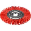 Щетка дисковая для УШМ, нейлоновая проволока с абразивным покрытием, 150х22мм "Профессионал".