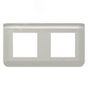 Рамка Mosaic 2Х2 модуля - алюминий