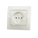 MIRA Розетка без заземления бежевая