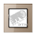 Рамка 1-я для горизонтальной/вертикальной установки Серия- ACreation Материал- стекло Цвет- шампань JUNG