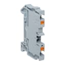 Клеммная колодка пружинная 4 Push-in серая EKF