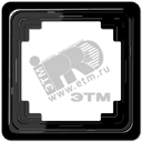 Рамка 1 пост универсальная черная