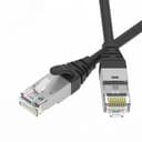 Патч-корд экранированный Ultra SLIM CAT6A S/FTP 4х2, 30 AWG, LSZH, чёрный, 1,5м