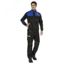 Куртка Старт, цвет черный с васильковым, р. 120-124/170-176