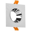 LIGHTING Светильник 4107 встраиваемый поворотный под лампу GU10 белый/хром пластик IEK