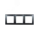 Рамка на 3 поста 15 графит Simon