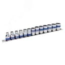 Набор торцевых головок 3/8", двенадцатигранные, 7-19 мм, 13 предметов