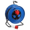 Удлинитель силовой IND380-RM-3e-5x2,5-50m-IP44 380В на катушке 3 розетки 1xCEE 5P/2xSCHUKO 50м КГ 5х2,5 32А IP44 Б0057311 ЭРА