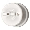 Выключатель Лизетта 1кл., керамика, цвет белый Бирони