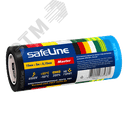 Изолента ПВХ разноцветная 15мм 5м (7цветов) Safeline Росэл