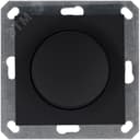 Диммер LED с накладкой 30-400W 1gang 2way, цвет черный матовый