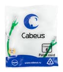 Патч-корд UTP, категория 6, 0.3 м, неэкранированный, зеленый Cabeus PC-UTP-RJ45-Cat.6-0.3m-GN