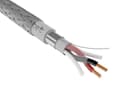 Кабель огнестойкий парной скрутки для интерфейса RS-485 (ModBus, CANbus) имеет 4 пары жил диаметром 0,5 мм в комбинированной изоляции (резиновый и полиолефиновый слои) КИС-РВ-Кнг(А)-FRLS 4х2х0,50 Паритет (200 м)