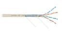 LAN F/UTP 4 пары, Кат.5e, 100МГц, одножильный, BC, 24AWG (0,51мм), полимерный материал нг(А)-LSLTx светло-серый, 305м