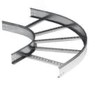 Угол горизонтальный 90 80x600 R600 в комплекте с крепежными элементами и соединительными пластинами, необходимыми для монтажа, цинк-ламельный