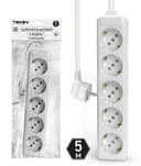 Удлинитель 5х5м с заземл. 10А 3х1.5 TOKOV LIGHT TKL-C01-BU5-5-1.5-Z