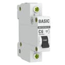 Автоматический выключатель 1P 6А (C) 4,5кА ВА 47-29 EKF Basic (mcb4729-1-06C)