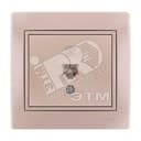 MIRA Розетка телефонная жемчужно-белый перламутр со вставкой