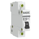 Автоматический выключатель 1P 16А (B) 4,5кА ВА 47-29 EKF Basic (mcb4729-1-16-B)
