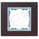 Рамка на 4 поста, S82N, венге  - алюминий (дерево)