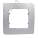 Рамка одноместная, скрытой установки, цвет серебро