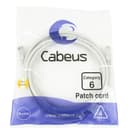 Шнур коммутационный 2xRJ-45/8P8C U/UTP кат.6 (3 м) Cabeus PC-UTP-RJ45-Cat.6-3m