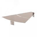 Крышка угла горизонтального изменяемого 0-45 градусов Стандарт INOX (AISI 409) 400