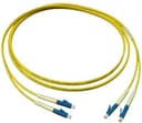 Патч-корд оптический LSZH, дуплексный, LC/UPC-LC/UPC, SM, 0.5м LANMASTER LAN-2LC-2LC/SU-0.5