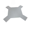 Крышка лестничного Х-разветвителя 200 мм INOX304