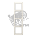 Рамка 4 поста универсальная ударопрочная слоновая кость