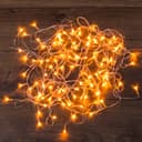 Гирлянда светодиодная универсальная 100 LED ТЕПЛЫЙ БЕЛЫЙ 10 метров прозрачный ПВХ с контроллером 303063