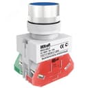 Кнопка ABLF 22мм синяя 220В ВK-22