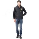 Жилет утеплённый Старт, цвет черный с желтой отделкой, р. 112-116