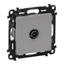 Valena LIFE Розетка ТВ оконечная 10дБ 0-862 МГц С лицевой панелью Алюминий Legrand Euro