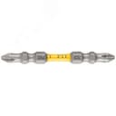 Биты кованые, сталь S2, двусторонние  65 мм PH2/РН2, Профи  2 шт., блистер