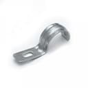 Скоба металлическая однолапковая усиленная противопожарная СМОУ d21-22 мм (100 шт/уп)