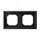 ARTGALLERY рамка 2-постовая IP44, карбон Systeme Electric