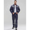 Костюм Флагман-Фаворит-1 СОП IMP (тк.Саржа,250) брюки, т.серый/св.серый, р. 60-62/170-176