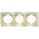 Афина рамка стеклянная трехместная универсальная, золото (еврослот)