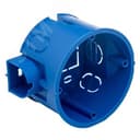 Подрозетник с кабель-каналом для сплошных стен 68х45, IP 30 без саморезов, синий