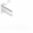 Консоль с опорой  85х40 основ. 100 П-образная средняя оцинкованная