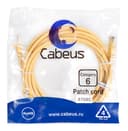 Патч-корд UTP, категория 6, 5 м, неэкранированный, желтый Cabeus PC-UTP-RJ45-Cat.6-5m-YL