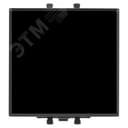 Avanti Инвертор одноклавишный модульный           Черный квадрат 2 модуля (Переключатель сх.7)