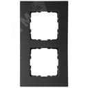 Рамка 2-постовая, алюминий Black