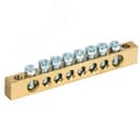 Шина PEN "земля-ноль" 6х9 мм 8х2 (8 группхкрепеж по краям), REXANT