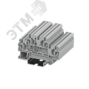 Клемма TC 2-уровневая пружинная, 1,5 мм. кв., серая