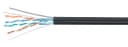 Кабель LAN FTP (F/UTP), кат. 5e, 4x2x24 AWG, с металлическим тросом Cabeus FTP-4P-Cat.5e-SOLID-ST-OUT (305 м)