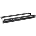 Патч-панель 1U кат 5е UTP 24 порта с кабельным органайзером